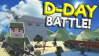 D-DAY MILITARY BEACH LANDING BATTLE! - Tiny Town VR War Gameplay - Oculus VR Game