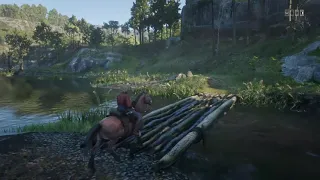 Red Dead Online - Hike from Elysian Pool to bathe near Willard's Rest. (Animals not spawning.)