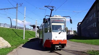 Трамваи в городе таллин.