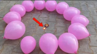 Balloon circle vs Diwali chakri || Awesome experiment will it survive?