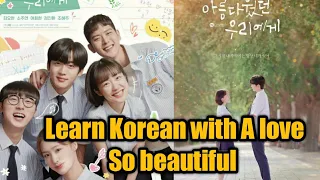 Learn Korean with Korean Drama  || A love so Beautiful  || 21koreanlearner