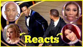 Celebrities React to Will Smith Smacks Chris Rock in the Face After Rock Jokes About Jada