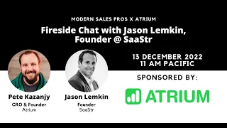 Fireside Chat with Jason Lemkin, Founder @ SaaStr