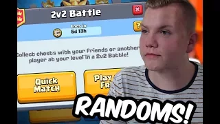 NEW 2VS2 WITH RANDOM PEOPLE! Update Gameplay - Clash Royale