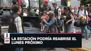 Sigue el caos en el Metro Tacubaya por falta de servicio