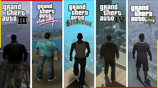 Jumping From the Highest Points in GTA Games (2001-2024) #gta