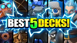 *NEW!* TOP 5 STRONGEST DECKS IN CLASH ROYALE!! - BEST DECK LIST!!