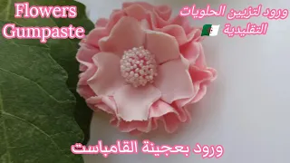 ورود بعجينة القامباست لتزيين الحلويات 🇩🇿 / #مخبز  #كعيكعات #عجينة_السكر  #gumpaste #gumpasteflowers