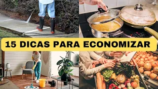 15 DICAS Para ECONOMIZAR MUITO DINHEIRO I Economia Doméstica, Minimalismo e Educação Financeira