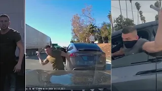 Suspected Tesla driver behind SoCal road-rage attacks arrested