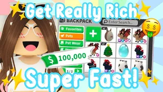 How To Get RICH In Adopt Me SUPER FAST! (Roblox) | AstroVV