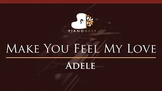Adele - Make You Feel My Love - HIGHER Key (Piano Karaoke Instrumental)