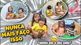 O DIA TODO IMITANDO BEBÊ * Noah é muito agitado, não quero mais *