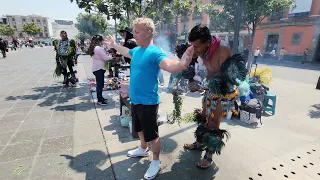 Limpia in Zocalo Square -  Mexico City