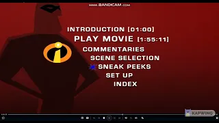 The Incredibles [Full Screen Version] 2005 DVD Menu Walkthrough (Reverse Version)