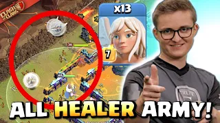 JOJO crushes MAX TH15 with ALL HEALER ARMY! This is ABSURD! Clash of Clans