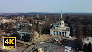 4K Киев 2021. ВДНХ с высоты птичьего полёта. Kyiv by drone 4K