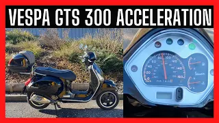 Vespa GTS 300 2012 Acceleration 0-100km/h