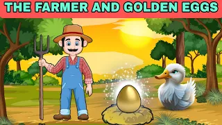 The Greedy Farmer and The Golden Eggs Story | English Educational Moral Fairytale Bedtime kids story