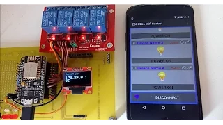 ESP8266 WiFi Control with Android App.