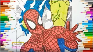 Epic Coloring Adventure with Hulk and Spider Man! 🌈  Colorful Creations
