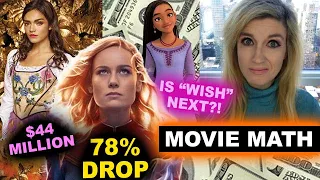 The Marvels 78% 2nd Weekend Drop, Hunger Games Songbirds & Snakes Opening Weekend Box Office