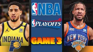 Game 3 New York Knicks at Indiana Pacers NBA Live Play by Play Scoreboard / Interga