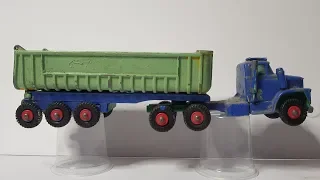 MATCHBOX Restoration No K16 Dodge Tractor with Fruehauf Tippers 1966