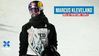 Marcus Kleveland: Nollie Frontside Triple | X Games Aspen 2023