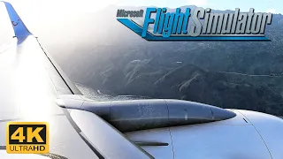 (4K) Microsoft Flight Simulator 2020 - MAXIMUM GRAPHICS - ULTRA - 737-800 Landing - La Palma Airport