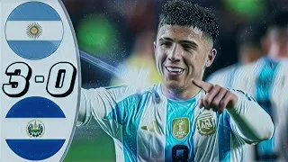 Argentina vs El Salvador 3-0 Goals  Full Highlight||TFW