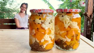 My Grandma's Recipe for Pickled Carrot and Cauliflower