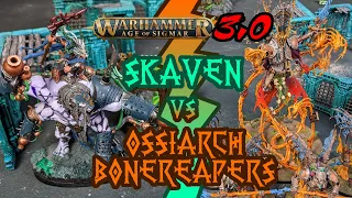 Nagash Ossiarch Bonereapers vs Thanquol Skaven | Age of Sigmar 3.0 | 2000 Point Battle Report