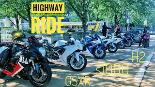 GSXR 600 Highway Group Ride