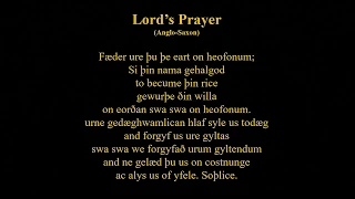 Lord's Prayer Anglo Saxon