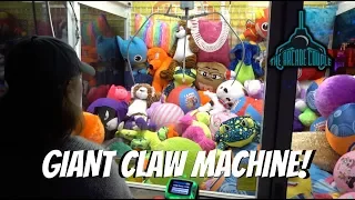 WINNING From The BIGGEST Claw Machine At The Arcade!