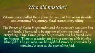 Start Learn English through Stories. || Vikram Betal Story || Who did Mistake||