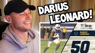 Rugby Player Reacts to DARIUS LEONARD (Indianapolis Colts LB) #50 The Top 100 NFL Players of 2020!