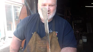 hi this is finín Liam Christie blacksmith from Ireland today ill be Forging my signature S Wedge