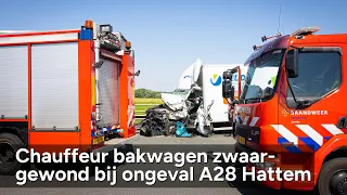 Zwaargewonde bij ernstig ongeval op de A28 tussen Zwolle en Hattem - ©StefanVerkerk.nl