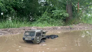 THE HARDEST RC TRAIL? 6X6 WATER AND SAND CLIMBING!