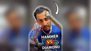 DIAMOND HIT WITH A HAMMER! #shorts