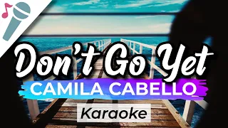 Camila Cabello - Don't Go Yet - Karaoke Instrumental (Acoustic)