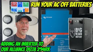 How to run your RV Air Conditioner off batteries | Installing a Big Beard Battery System & Inverter