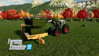 Collecting Grass & Hay Bales. Mulching. | Talbach Ep. 24 | #FarmingSimulator22