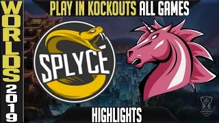 SPY vs UOL Highlights ALL GAMES | Worlds 2019 Play In Knockouts | Splyce vs Unicorns of Love