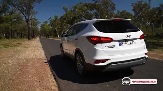 2018 Hyundai Santa Fe diesel 0-100km/h & engine sound