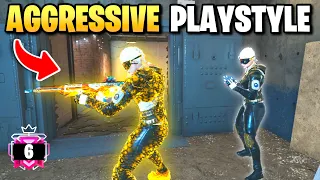 How To Play Aggressive CORRECTLY! - Solo Q To Champ (Rainbow Six Siege)