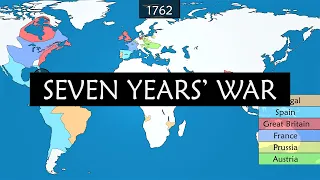 Seven Years' War - Summary on a Map