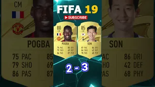 POGBA VS SON FIFA COMPARISON #shorts #football #fifa10 #fifa23 #pogba #son